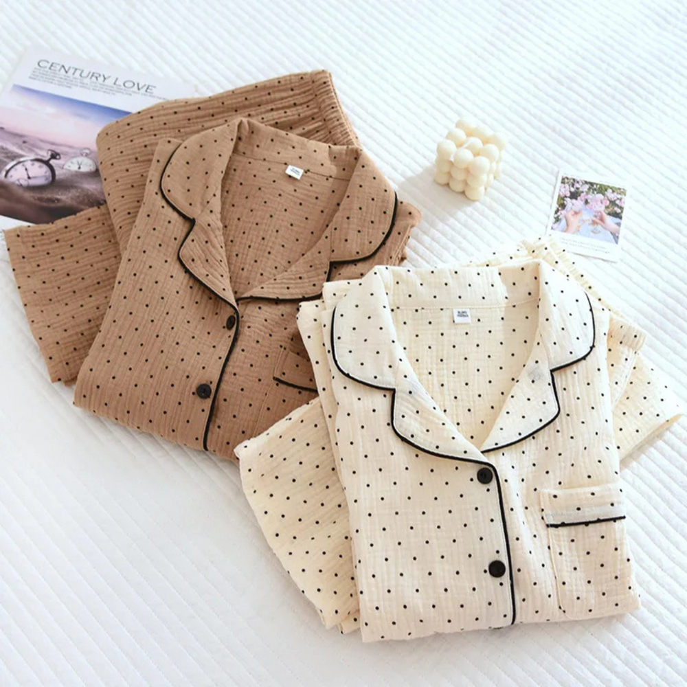 Muslin Dot Pyjamas – 100% Muslinbomull