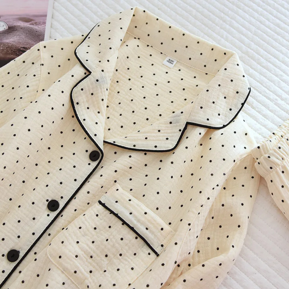 Muslin Dot Pyjamas – 100% Muslinbomull