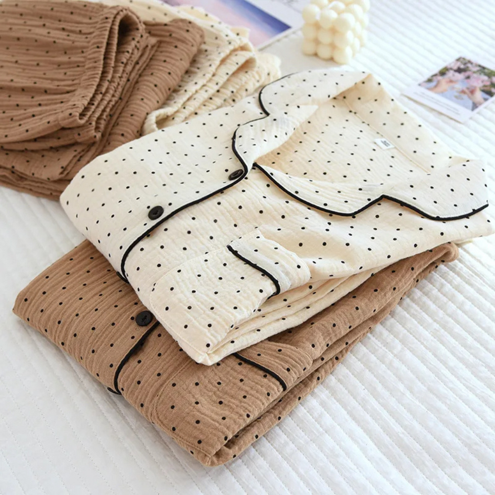 Muslin Dot Pyjamas – 100% Muslinbomull