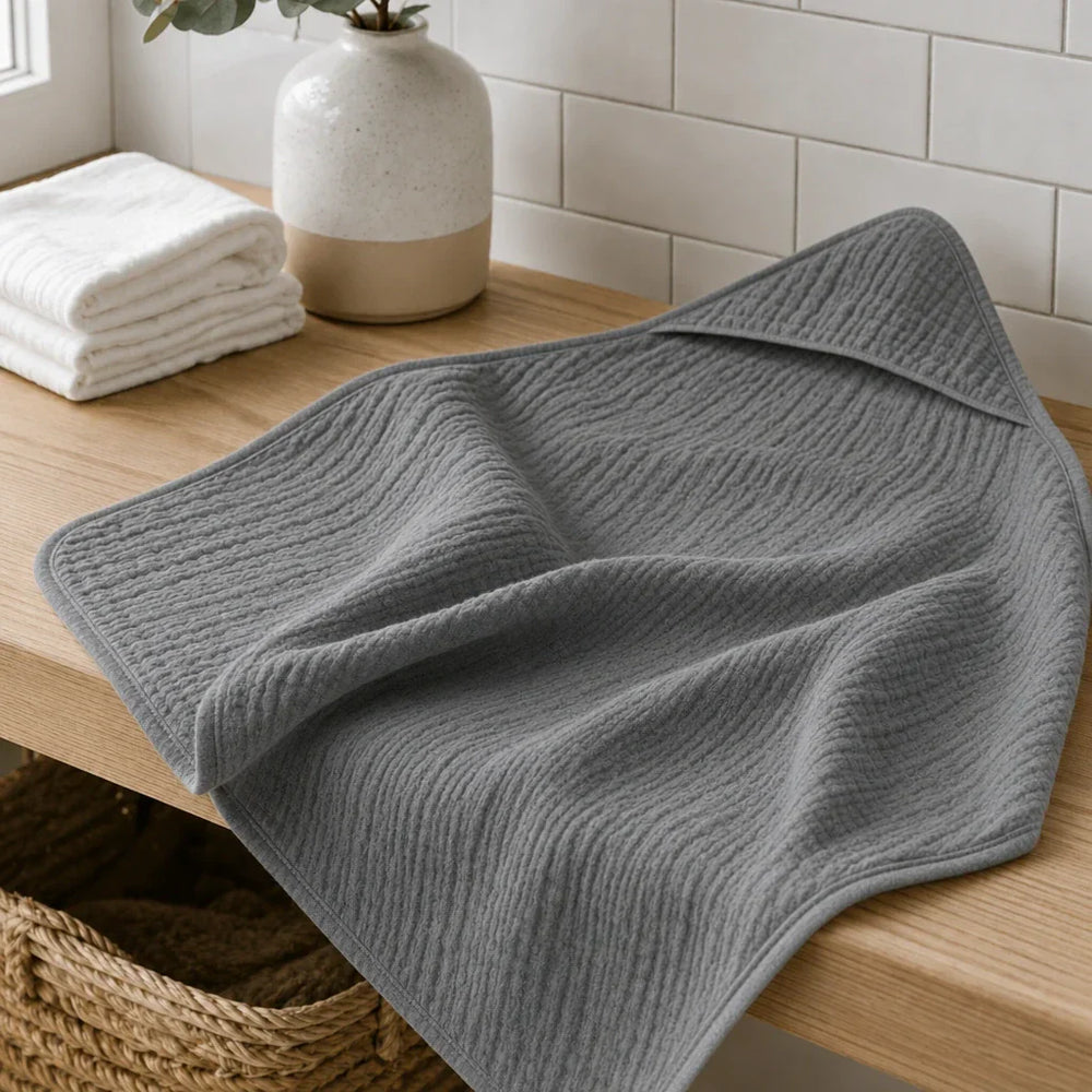 Muslin Babyhandduk med Huva