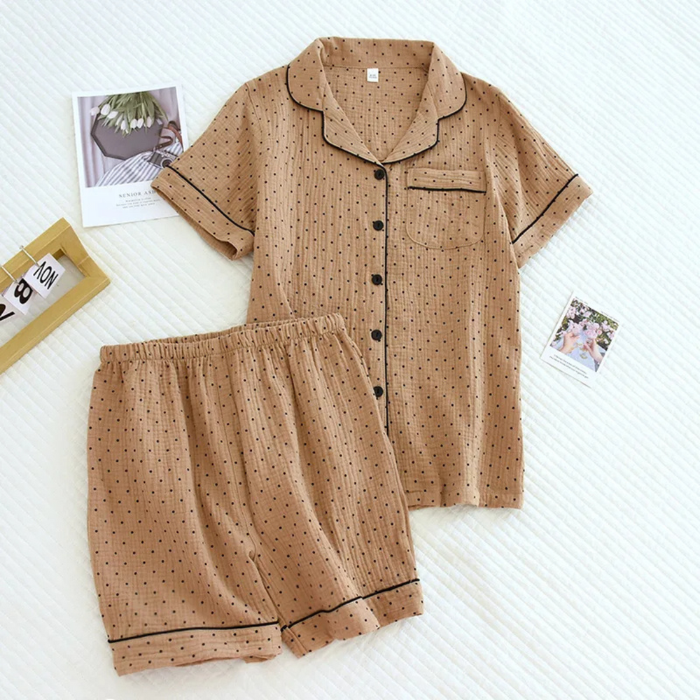 Muslin Dot Pyjamas – 100% Muslinbomull