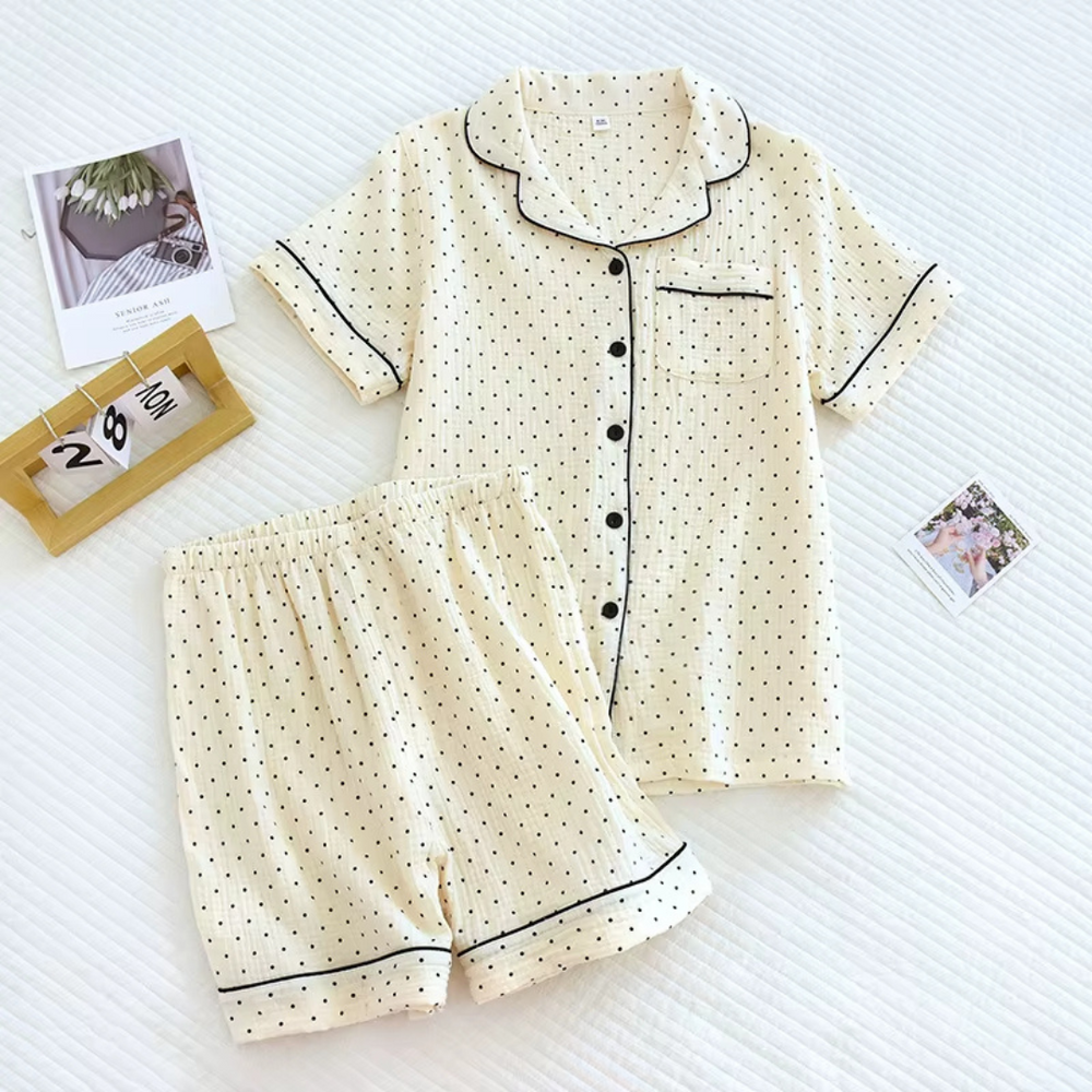 Muslin Dot Pyjamas – 100% Muslinbomull